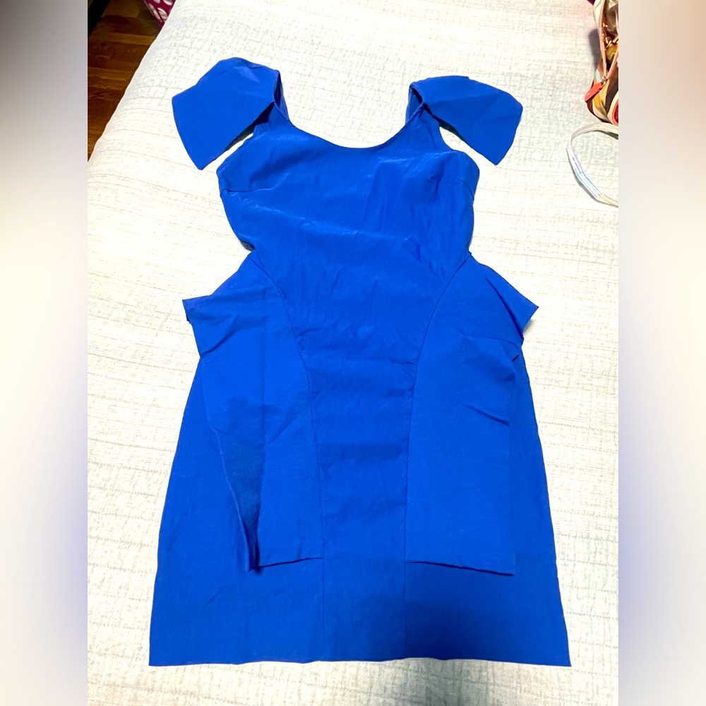 Love couture mini dress royal blue size Large.